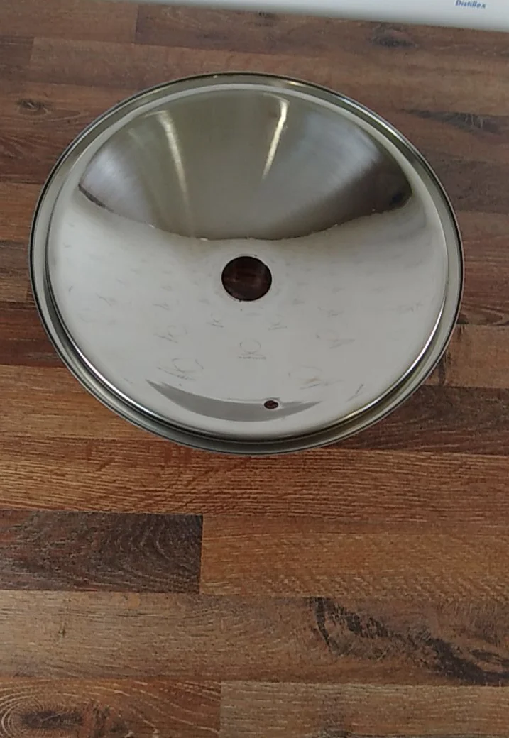 3 крышка колокольчика для бака диаметром 350 мм с силиконовой прокладкой.