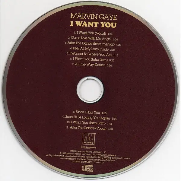 Gaye Marvin I Want You CD |
