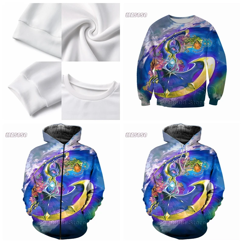 Новинка Модный свитшот liaseo с принтом phokemon мужская и женская толстовка на молнии