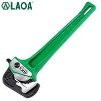 laoa rapid pipe pliers multifunction aluminum ratchet water pipe wrench forceps tongs with cr v wrench head free shipping