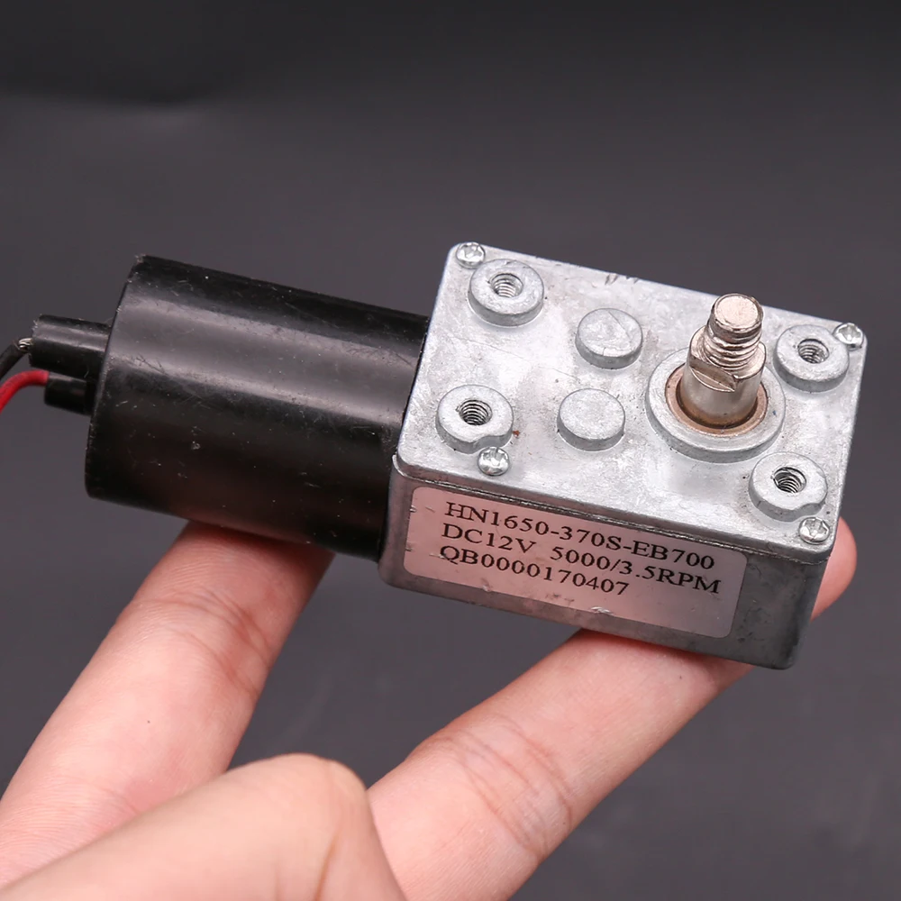 370 червячный редуктор двигатель постоянного тока 12 В Редуктор 3 об/мин с высоким