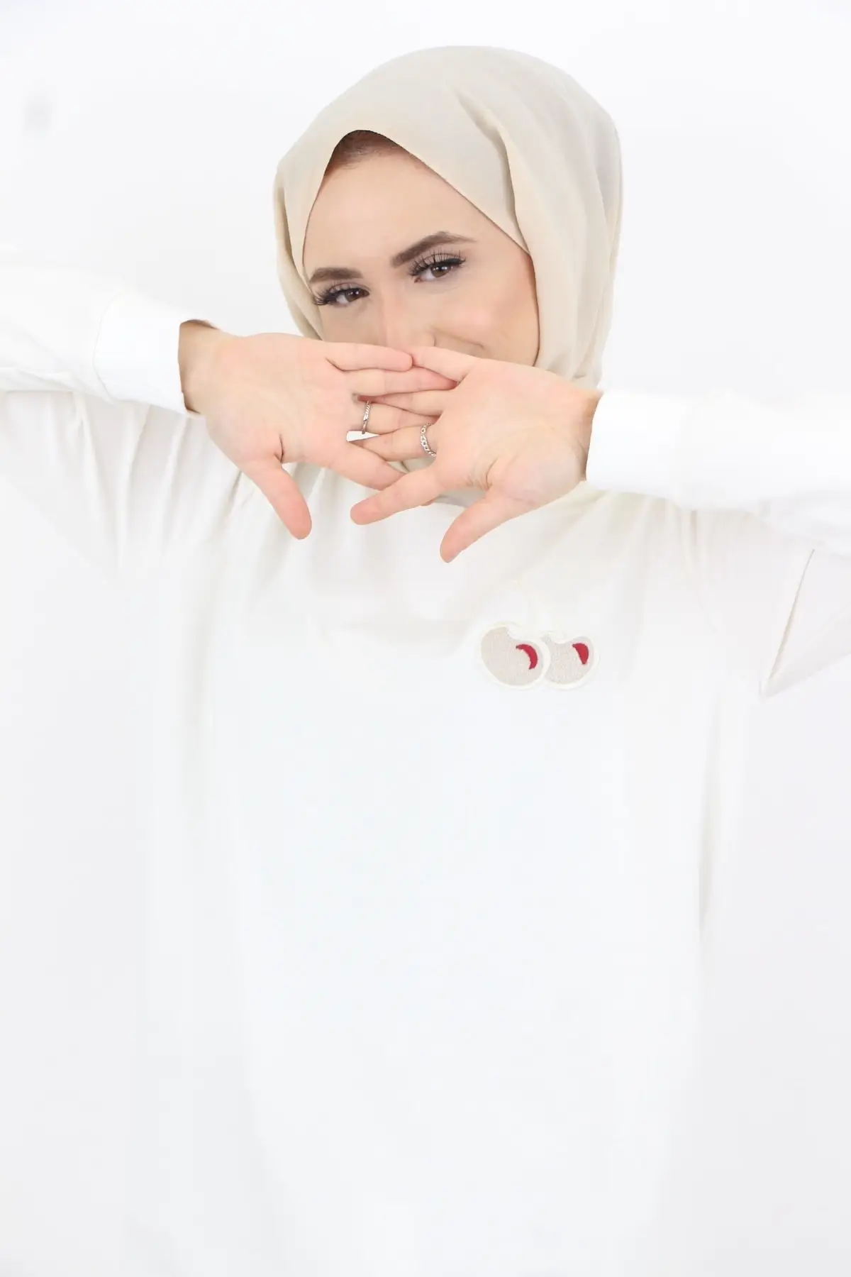 

Islamic Solid Tunic Shirt For Muslim Women Turtle Neck Full Sleeve Denim Sweater Female 2021 Fashion New Clothing Autumn Tide