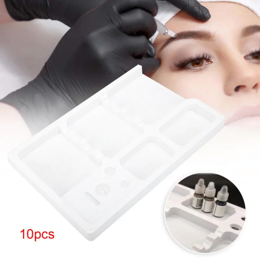 10 шт. аксессуары для перманентного макияжа одноразовый моющийся лоток