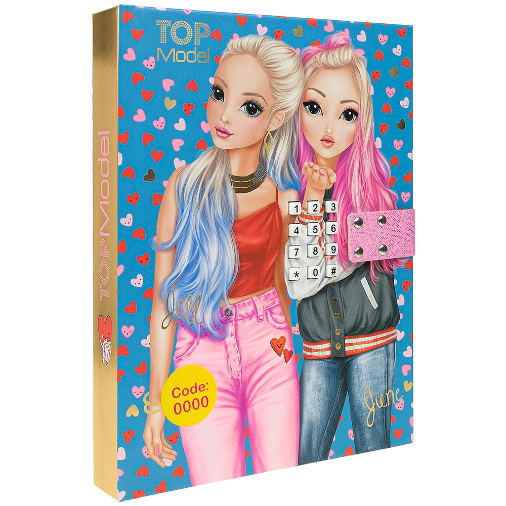 Дневник с кодом и музыкой Depesche TOPModel голубой (0411125/0011125) | Канцтовары для офиса дома