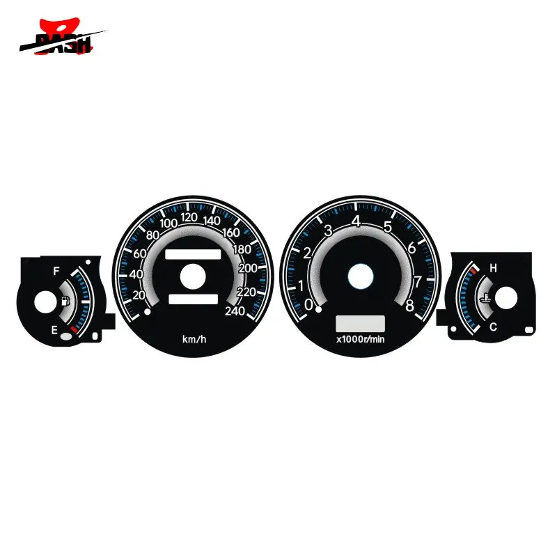 DASH EL glow gauge для RHD Corolla AE100 AE101 светильник черного цвета с обратной белой панелью 240