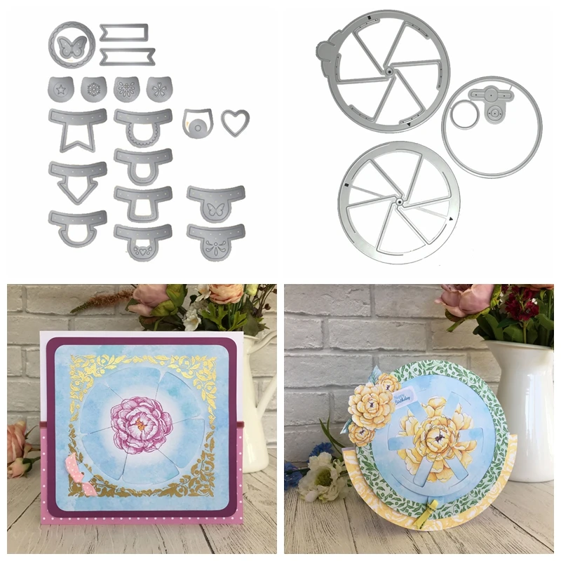 Специальная Вращающаяся круглая рамка в комплекте металлические пресс-формы