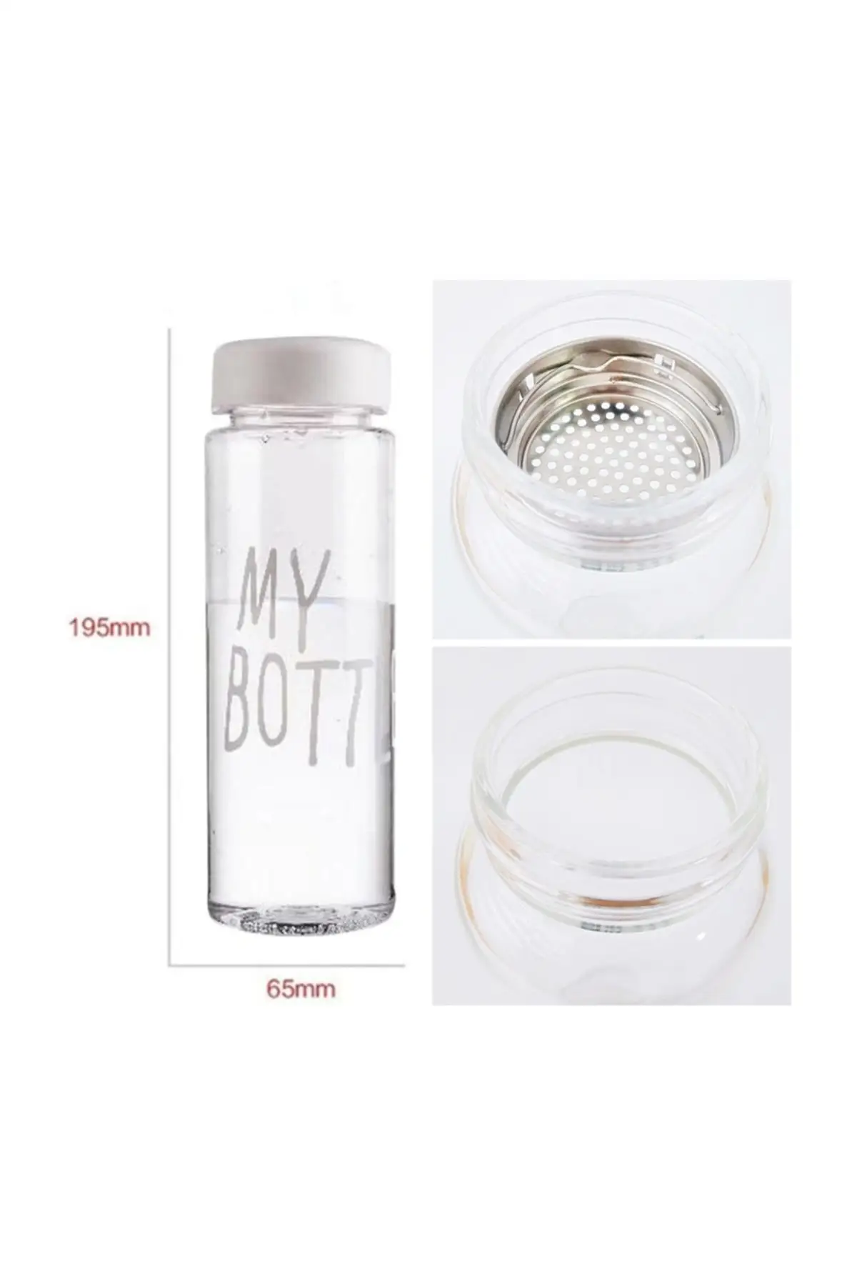 

Bottle Detox Glass Flask - Glass Bottle 500 ml