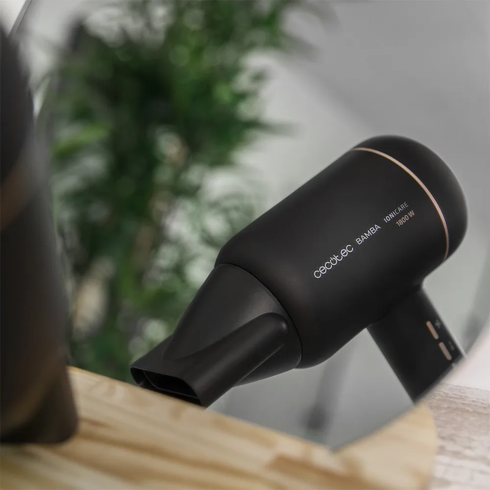 Высокая сушилка для волос Cecotec ionic Bamba IoniCare 6000 RockStar Fire.  Цифровой двигатель, 2000 Вт, Ion Real, 5 Температура | АлиЭкспресс