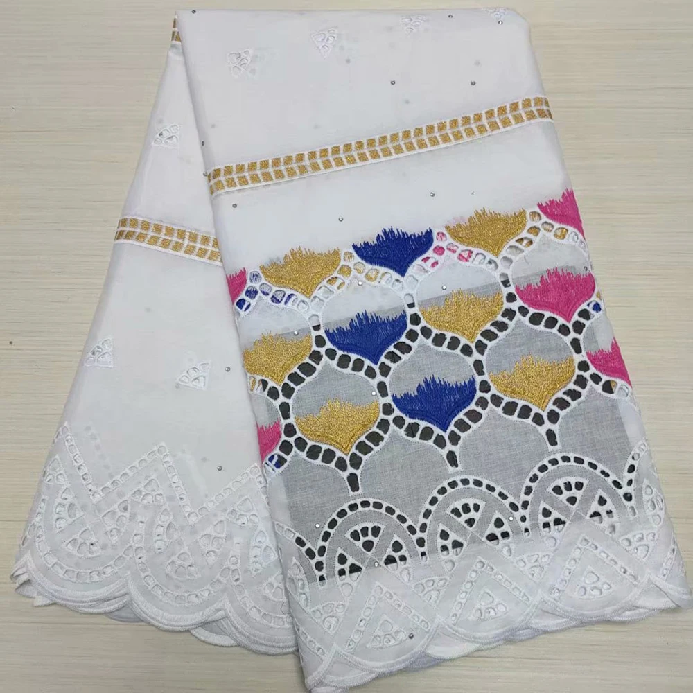 Белая швейцарская вуаль кружева в Швейцарии камни Высокое качество Африканский