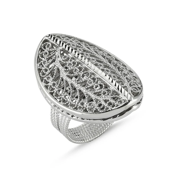 

Серебряное 925 пробы Филигранное кольцо