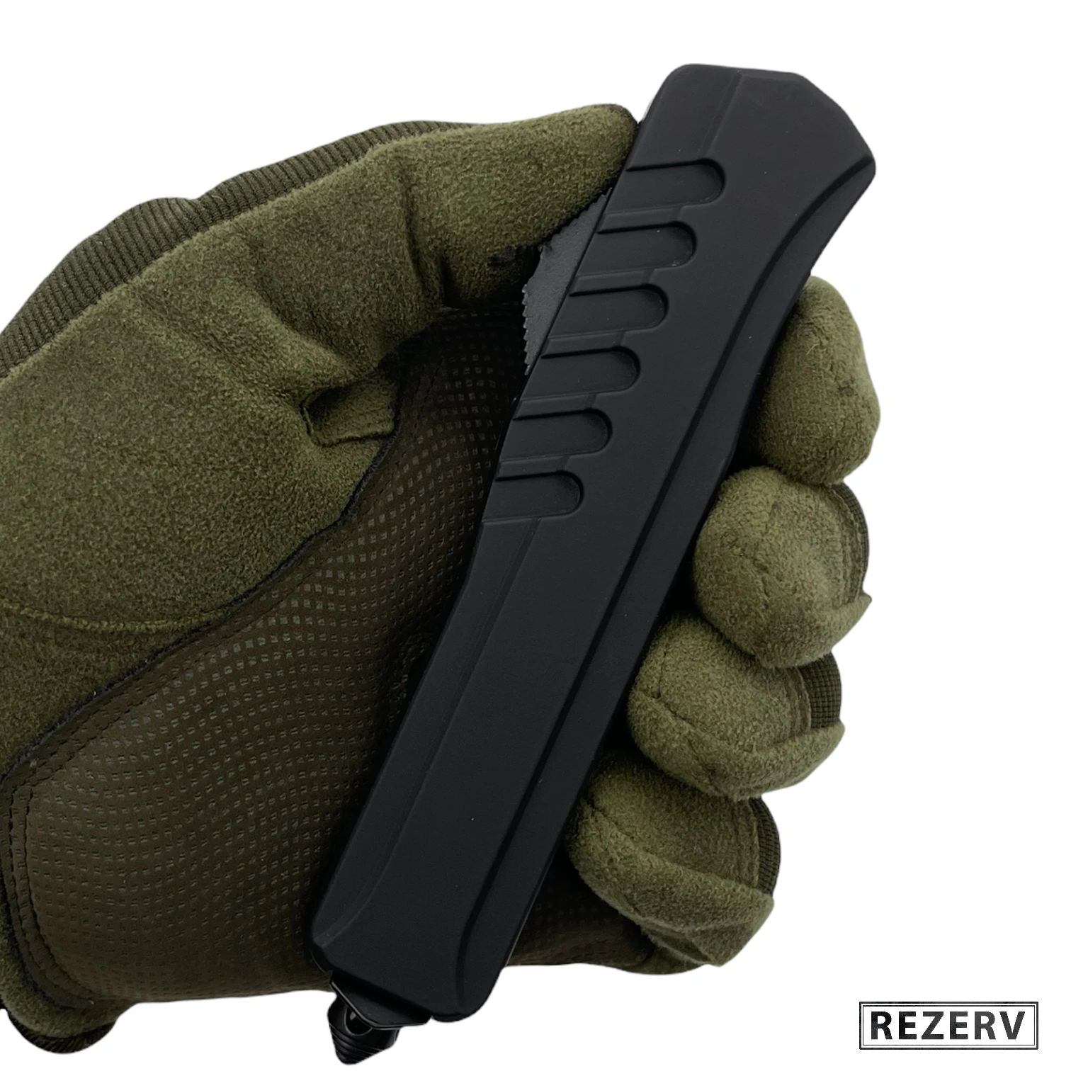 Нож кнопочный фронтальный Micro mod. 4 (Single front) автоматический складной сталь 420 рук.