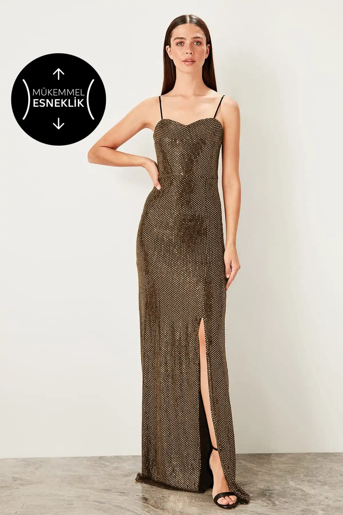 Trendyol мерцающее вечернее платье TPRSS19YL0018|Вечерние платья| |