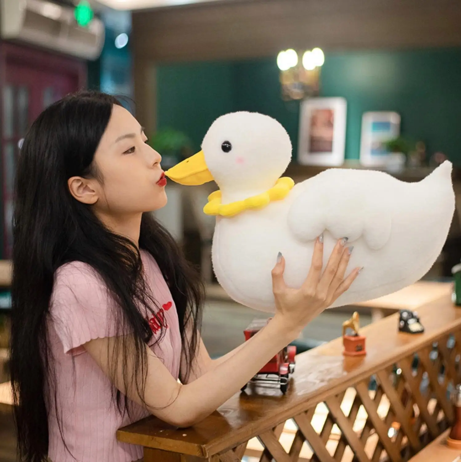 

Реалистичная милая плюшевая игрушка Коул утка Мягкое Животное подарок для девочек мальчиков детей