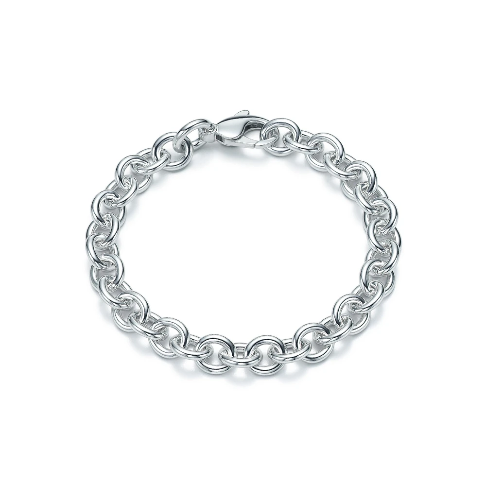 

s925 sterling silver lobster buckle luxury brand couple bracelet fashion simple and generous party gift
