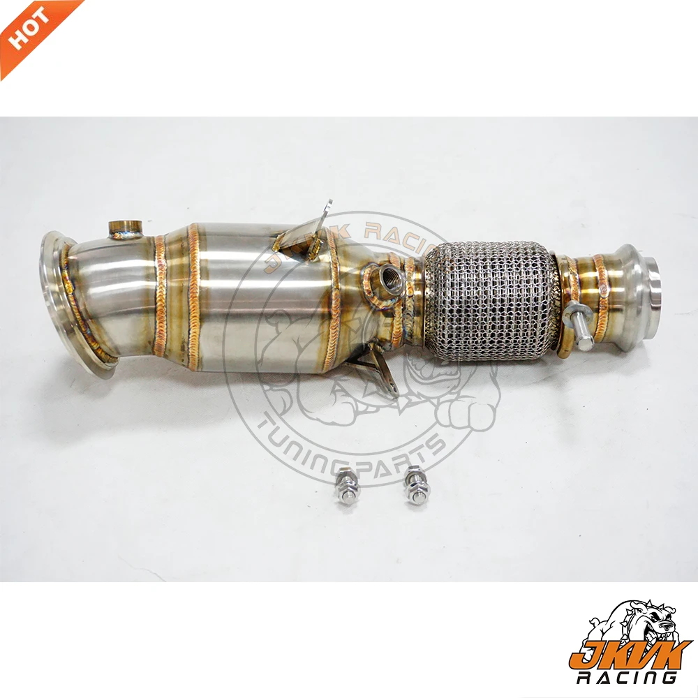 

JKVK RACING 3.5'' Stainless Steel 304 Downpipe Catless for 520I 523I 525I 528I 530I 535 F18 N26 2.0T 2010-2016