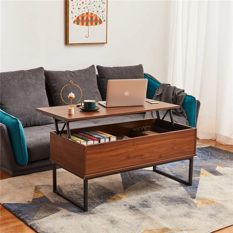 Гостиная Экономия пространства Лифт топ журнальный столик обеденный стол