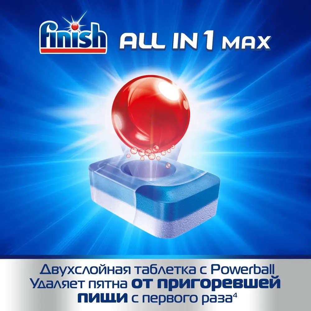 Таблетки Finish " All in 1 Max для посудомоечных машин 25шт | Дом и сад