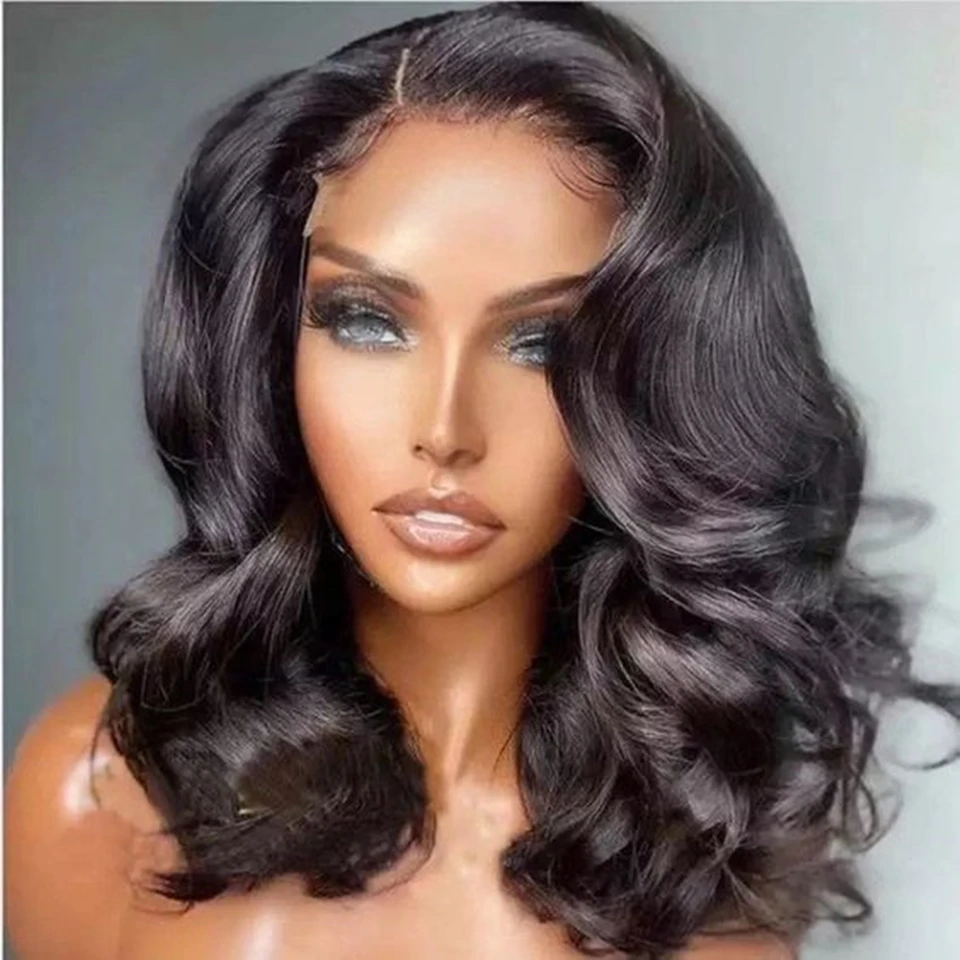 Body Wave Short Bob Wig Lace Front Human Hair 13x4 Body Wave Frontal Wigs For Black Women Remy 4x4 Hd Lace Closure Wig  Aplus