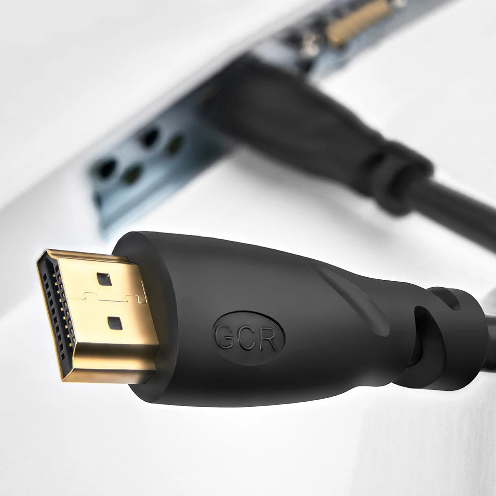 GCR Premium кабель HDMI to 4К для монитора проектора ПК ноутбук Smart TV PS cable for Samsung Xiaomi LG Sony