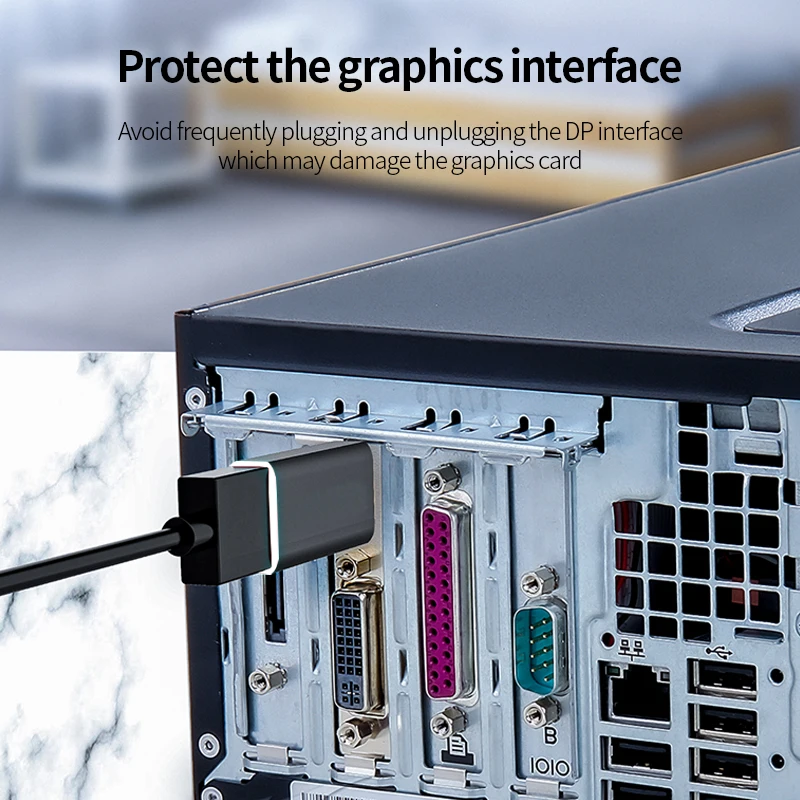 JH-LINK Дисплей Порты и разъёмы к адаптеру HDMI 4K DP мужчина Женский Видео Аудио кабель