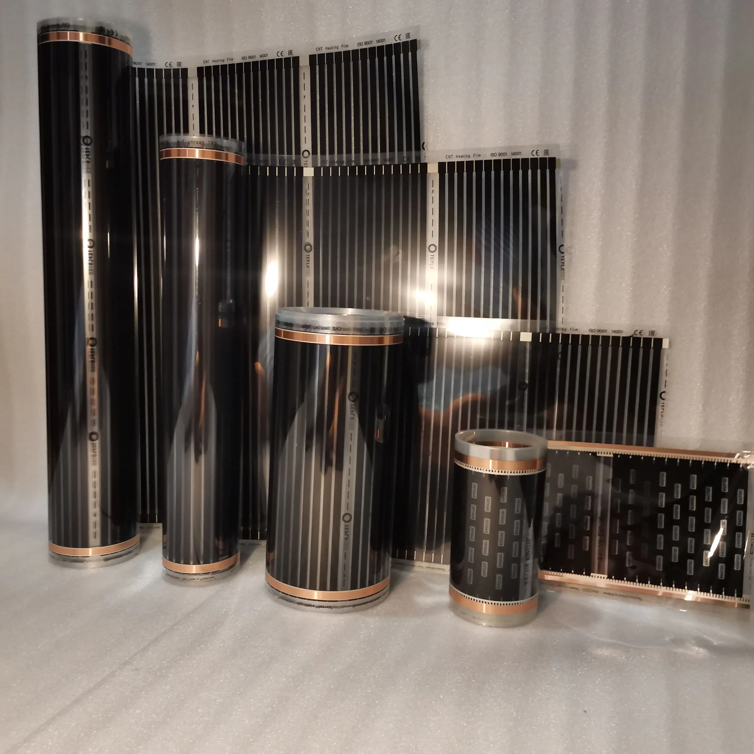 Теплый пол инфракрасный нагревательная пленка на отрез 80 см Южная Корея под