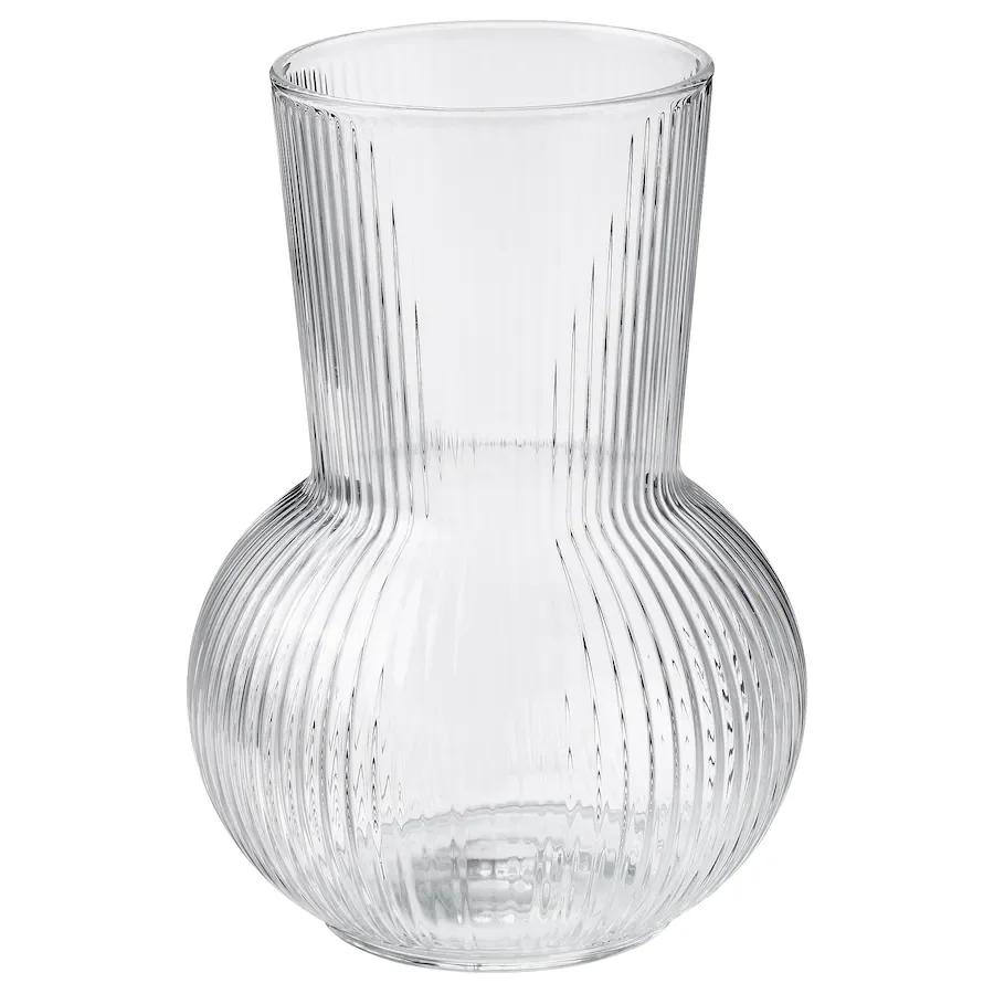 Clear glass designer flower vase home decor 2021 style Crystal | Дом и сад