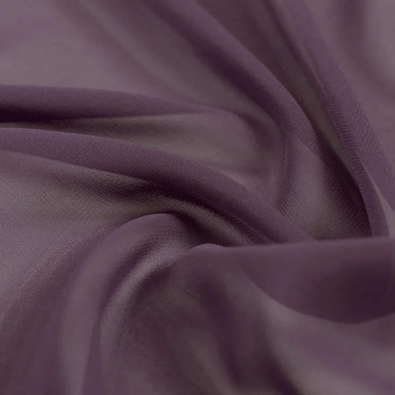 

100% pure silk georgette 8mm 114cm 45"width pinkish purple color mulberry silk fabric for dress, shirt NO.09