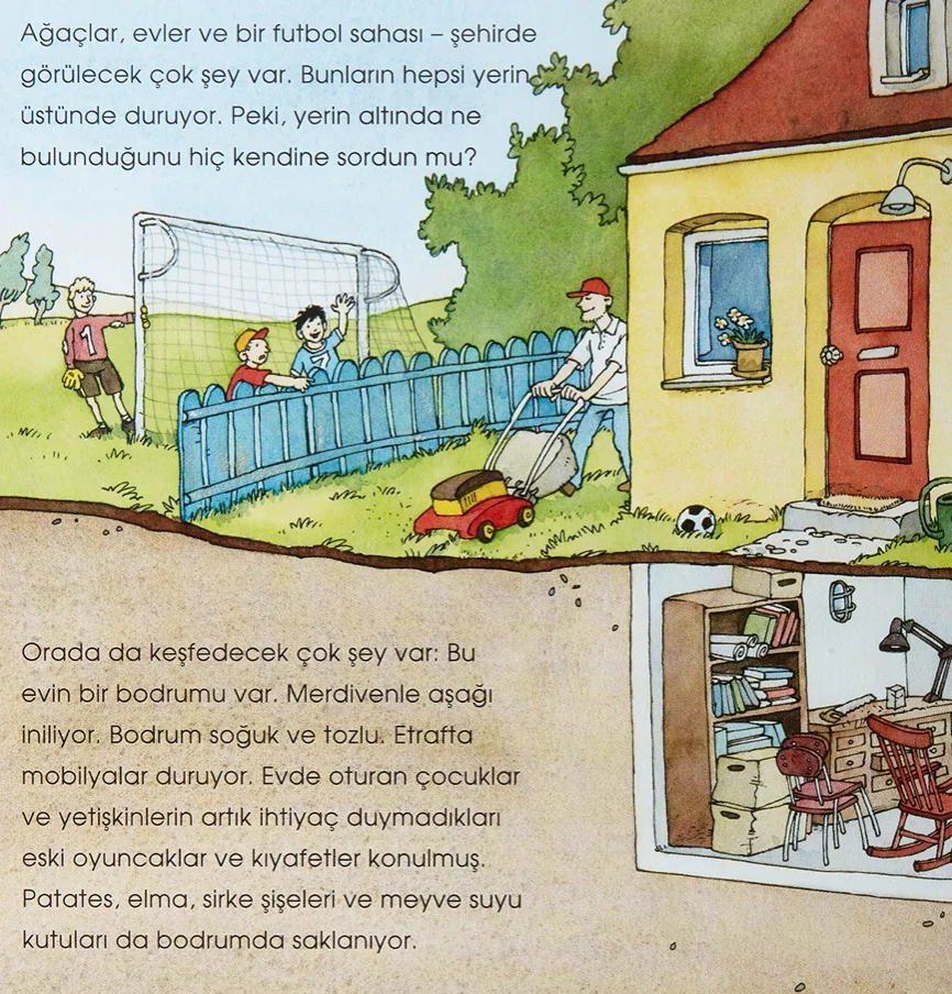 Книга детская турецкий язык подземная 24 страницы публикации культуры IsBank