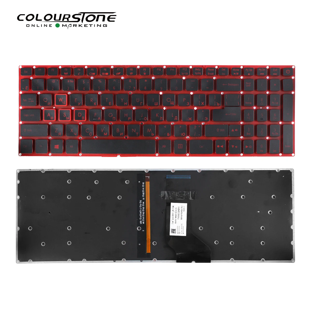 

Новая клавиатура для ноутбука с подсветильник кой RU с рамкой для Acer Aspire 5 A515-51 A517 A515-51G A515 A517-51-5832 N17C4 A615-51 N16Q2