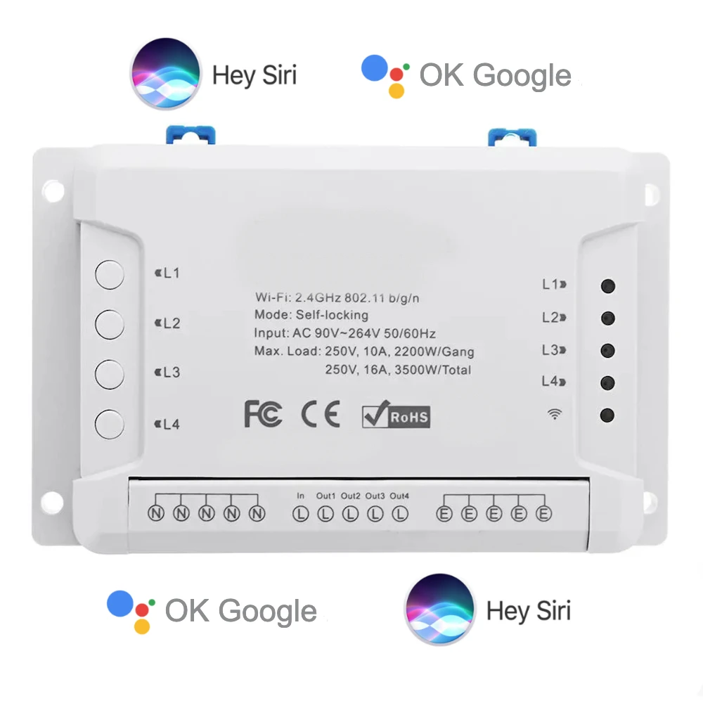 Умный домашний светильник Apple Homekit совместимый TX 433MHz переключатель WiFi