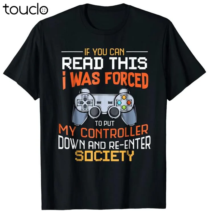 

I Was Forced To Put My Controller Down Funny Gaming T-shirt