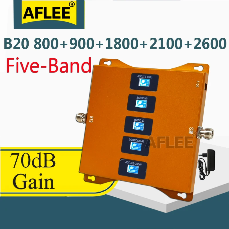 Усилитель мобильного сигнала AFLEE AXN27L LGDWL 5 диапазонный 800 900 1800 2100 2600 (GSM DCS WCDMA LTE800
