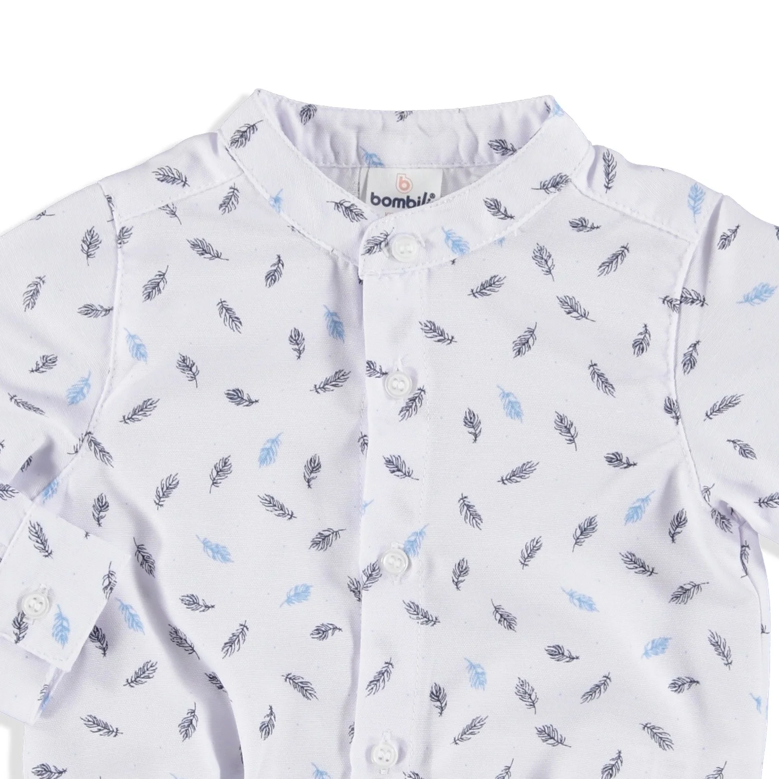 Ebebek Bombili/зимняя рубашка в полоску с принтом для маленьких мальчиков Боди |