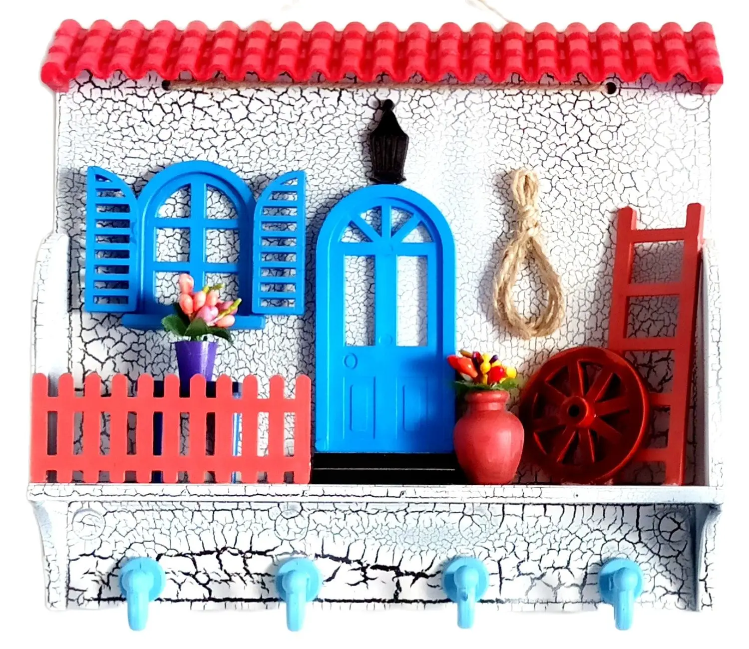 

Dream House Red Color Roof Keychain Board