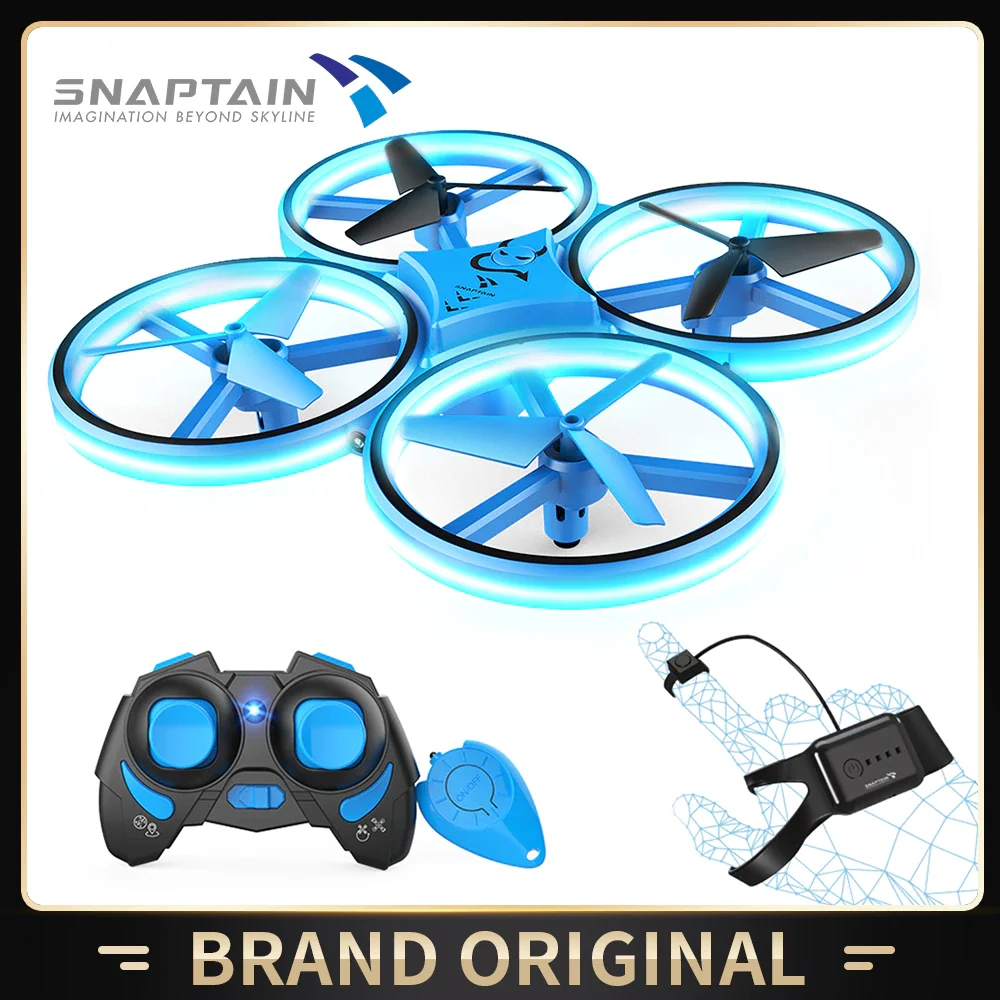 

SNAPTAIN SP300 Mini Drone Hand Operated RC Quadcopter For Kids Remote Dron Toy Helicopter 3D Flips Headless Mode Altitude Hold