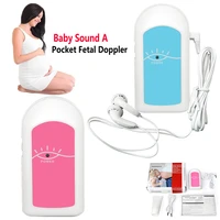 contec baby sound a doppler fetal heart rate monitor pregnancy heart rate detector lcd digital display for home bluepink