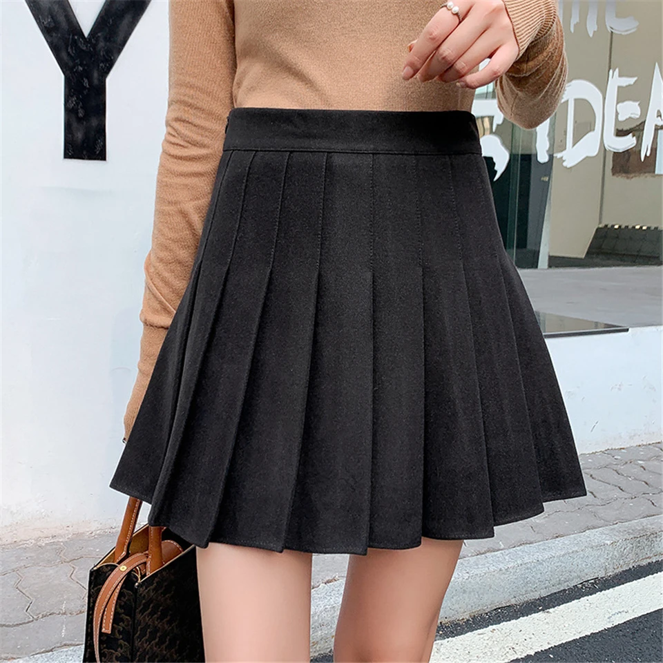 

Мини-юбка женская в клетку, модная Милая клетчатая юбка в стиле преппи для девочек, трапециевидная школьная плиссированная юбка с высокой т...