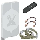 3G 4G комплект- антенна Agata-2F MIMO + пигтейлы TS9-F 2шт + кабельная сборка 2х10 м. + USB модем с WiFi ZTE 79RU ZTE 79U