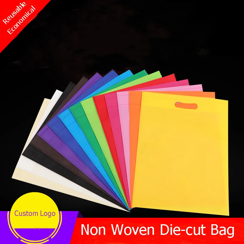 Многоразовые подарочные пакеты с ручками TNT шоппинг нетканые тканевые сумки для