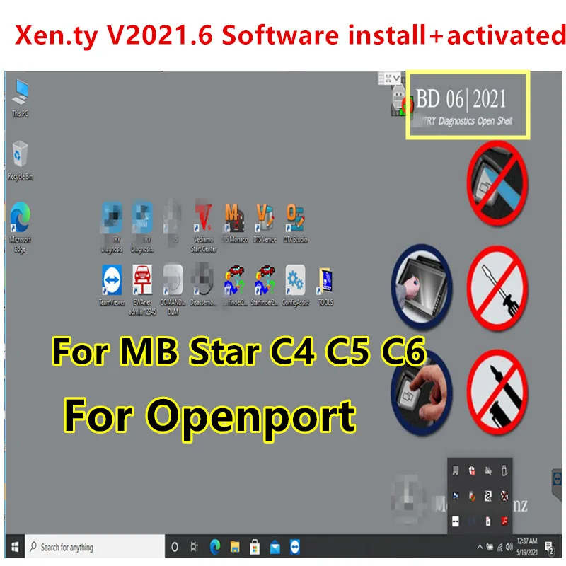 Xentry 2021 6 для mb star c4 / c5 c6 scn кодирование xentry v2021.06 openport программное обеспечение