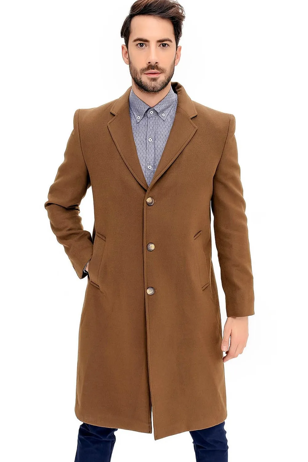 PLT8363 Пальто DEWBERRY CAMEL|Мужские пальто| |
