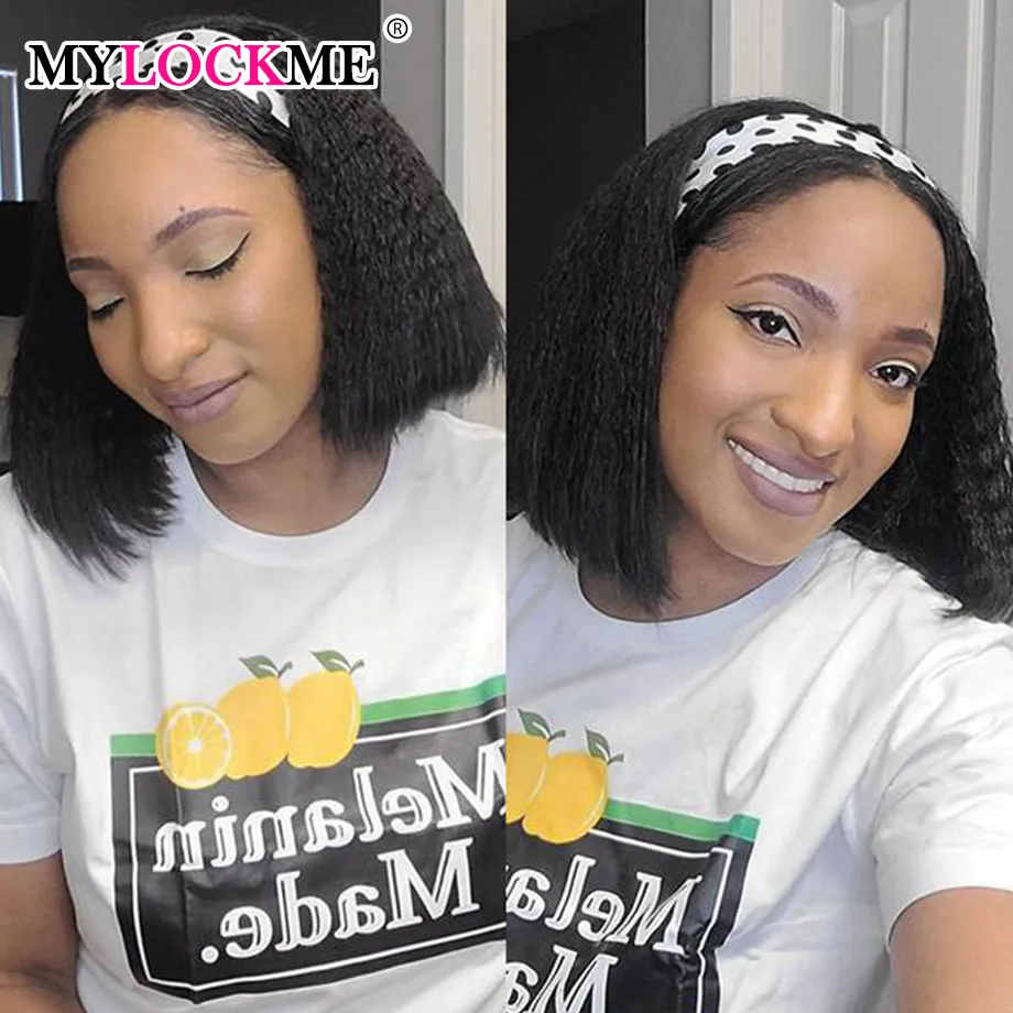 Парики Bob Yaki прямые средней части парик из человеческих волос бразильские волосы