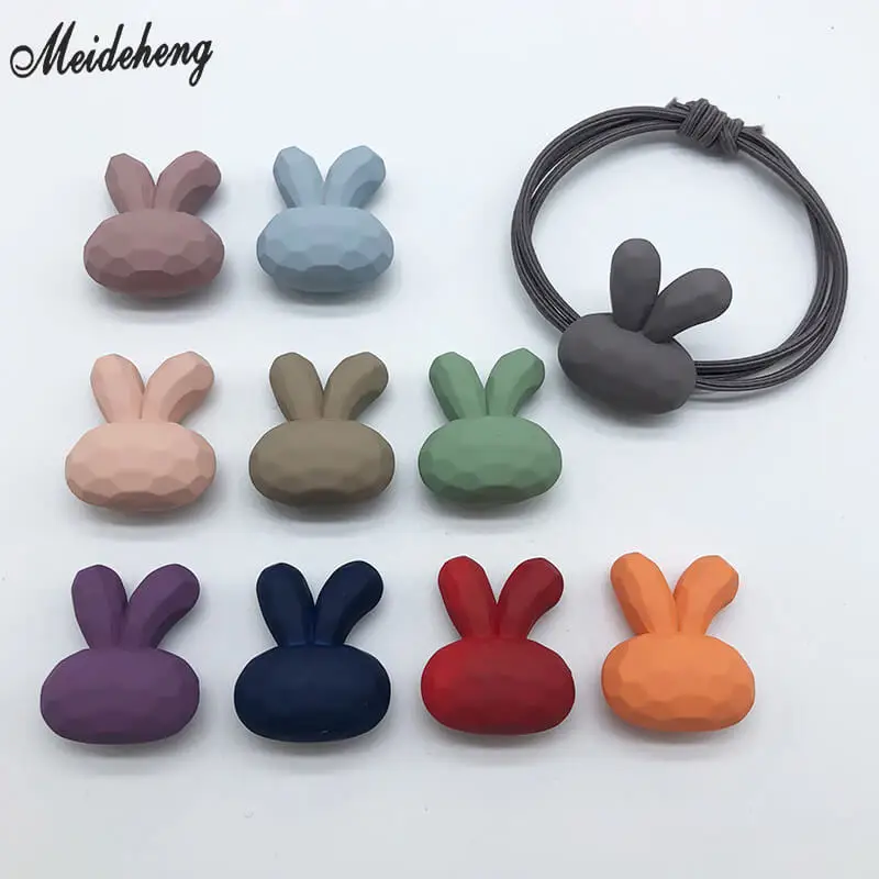 Акриловый кролик большой брелок для ключей с бусинами DIY аксессуары детские