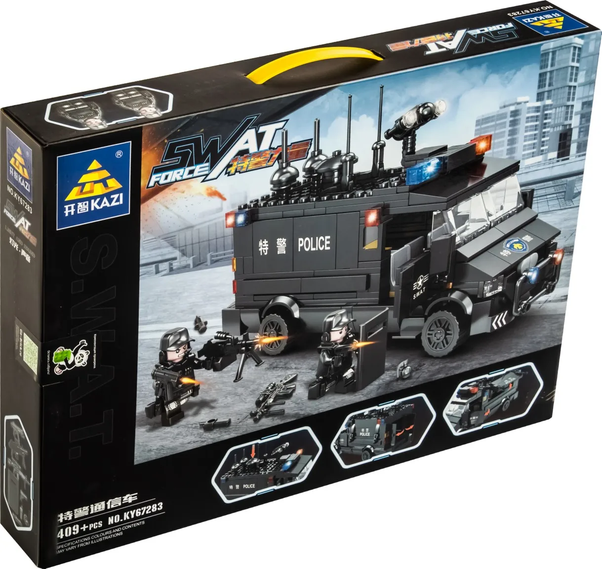 Конструктор Kazi 67283 SWAT: Фургон связи из 409 кубиков Лего серии City | Игрушки и хобби