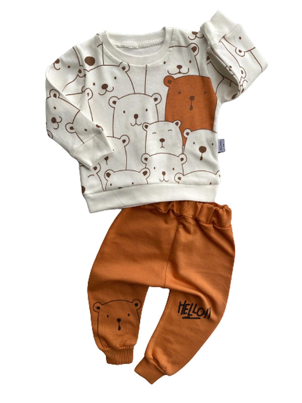 Newborn Baby Boy Clothing Outfits  2pcs  Spring Toddler Baby Boy Girl Casual Tops Sweater + Loose Trouser  Fashion Baby Clothes