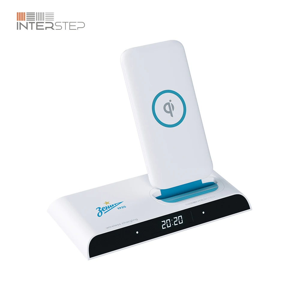 Внешний аккумулятор INTERSTEP PB10DQi PRO Зенит 10000мАч с док-станцией быстрый беспроводной
