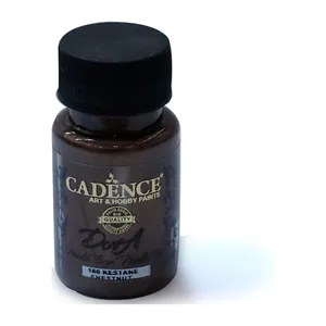 Глянцевая каштановая 168 металлическая краска Dora 50 мл