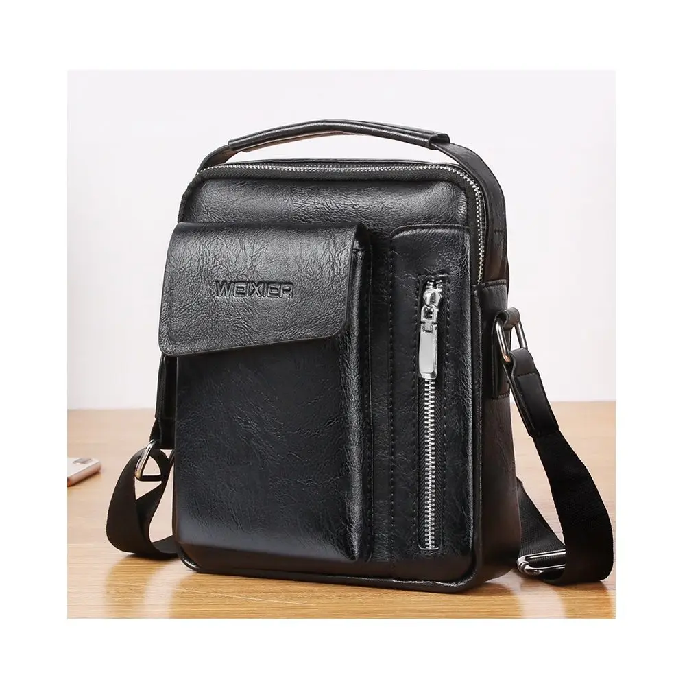 Leather shoulder bag compatible with Ebook Tablet and for HAIER HL-6160T