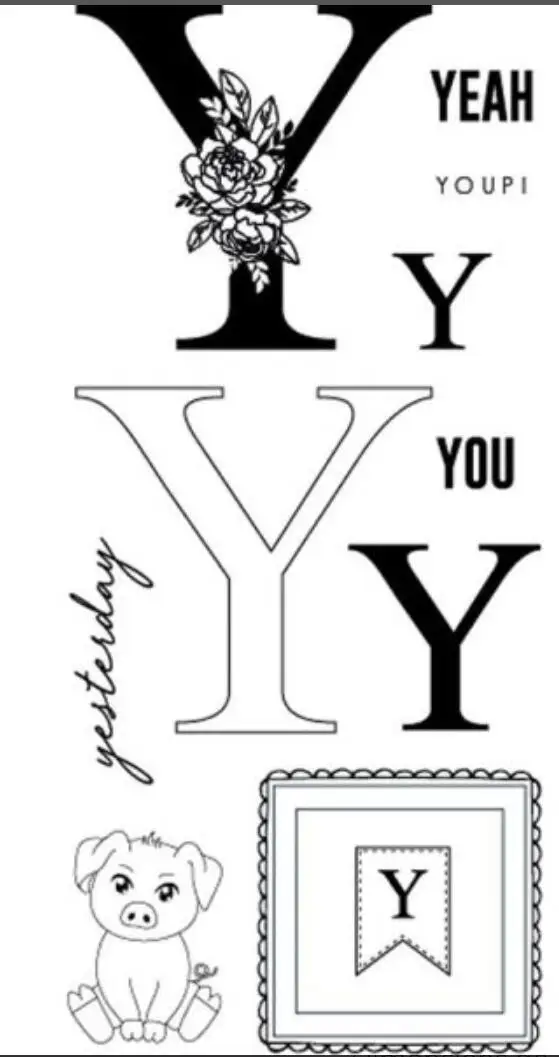 

Y Французский прозрачный штамп для «сделай сам» скрапбукинга/изготовления карт C1005