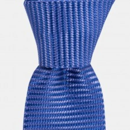 

Blue print silk tie 67828274